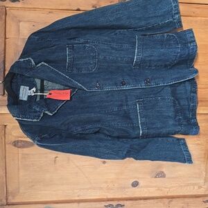 Castro Village denim long jean jacket XXL - SALE